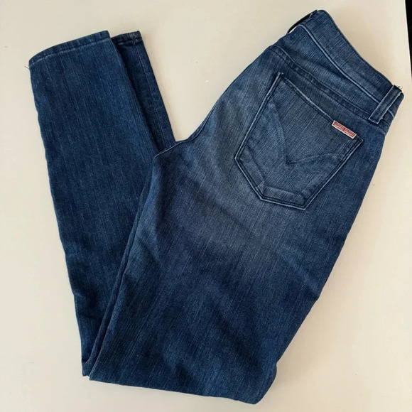 Hudson Krista Super Skinny Low Rise Destroyed Stretch Denim Women’s size 27 - Picture 7 of 14